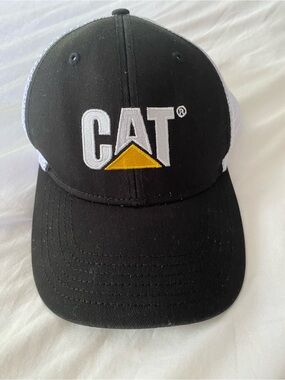 CAT Hat Unisex Snapback Trucker Black OS Adjustable Embroidered MPC Promotions